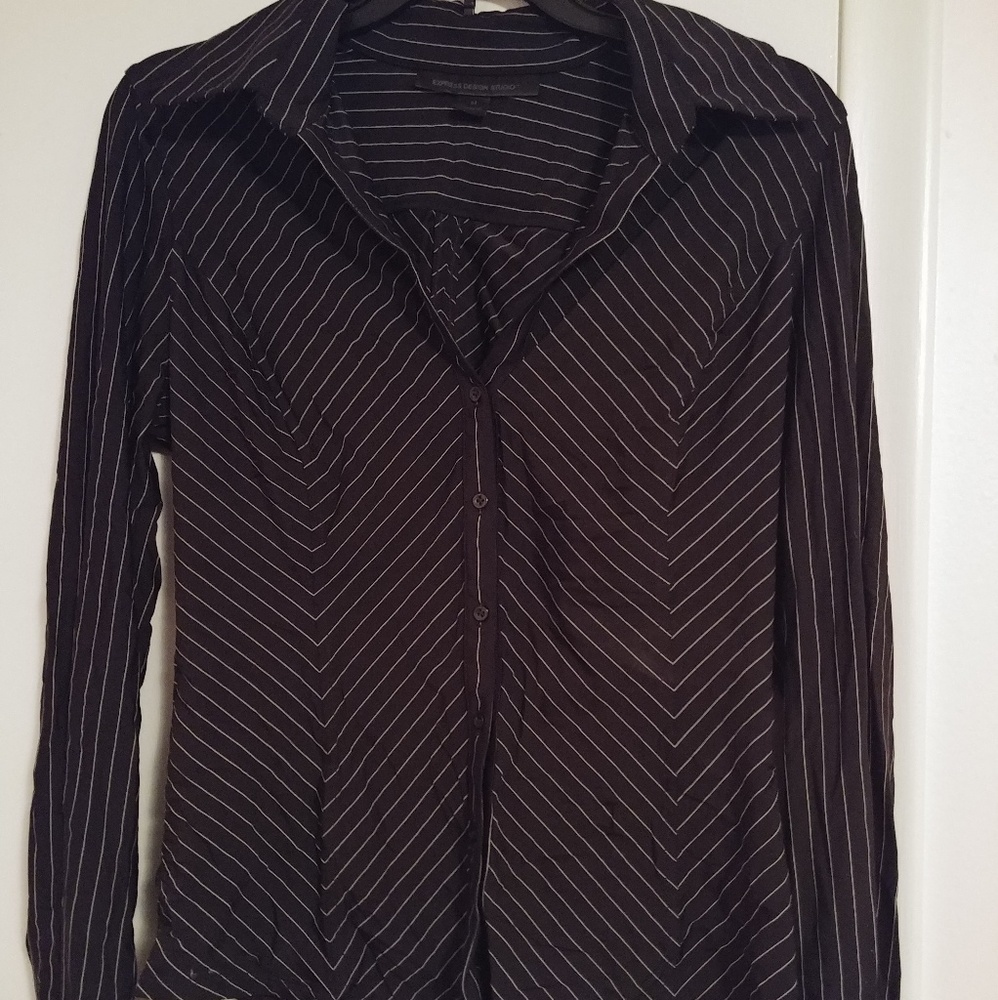 Express design studio button down shirt